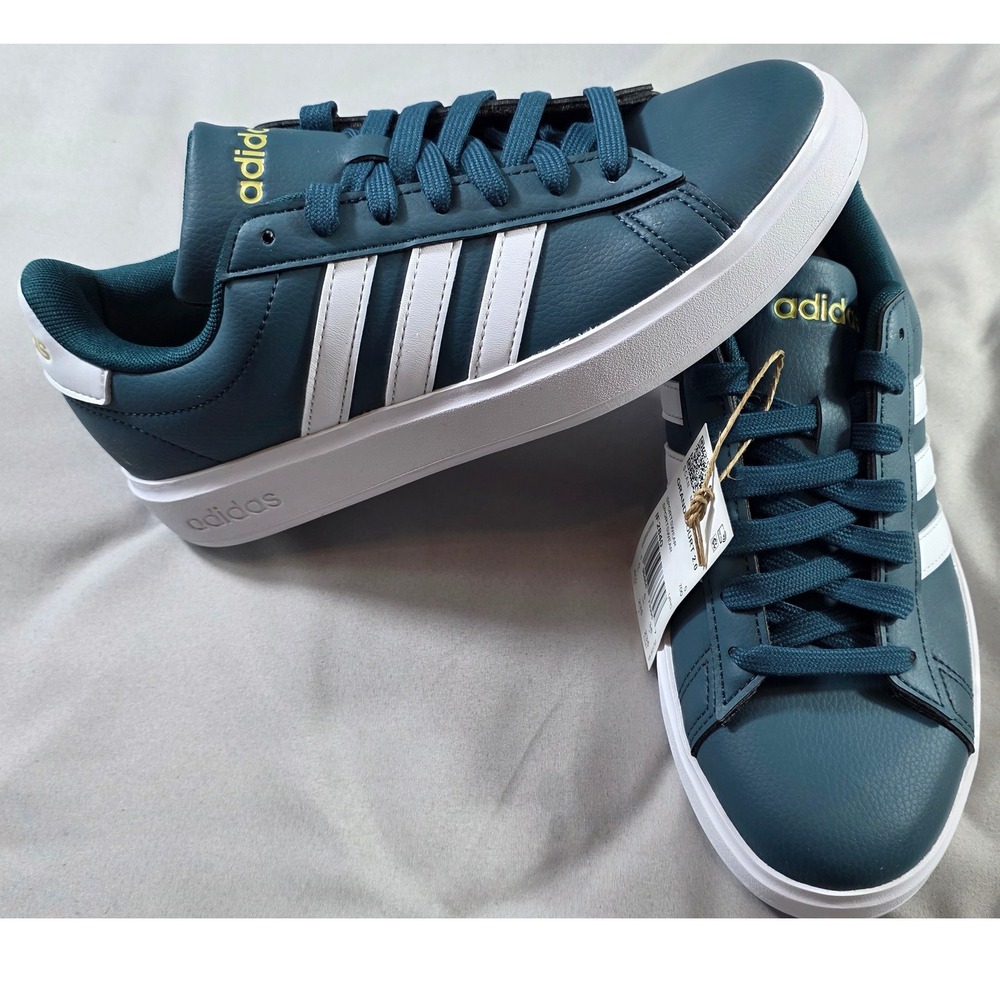 Adidas Grand Court 2.0 Women 6.5 Teal White IF2840 Cloudfoam Sneakers NEW